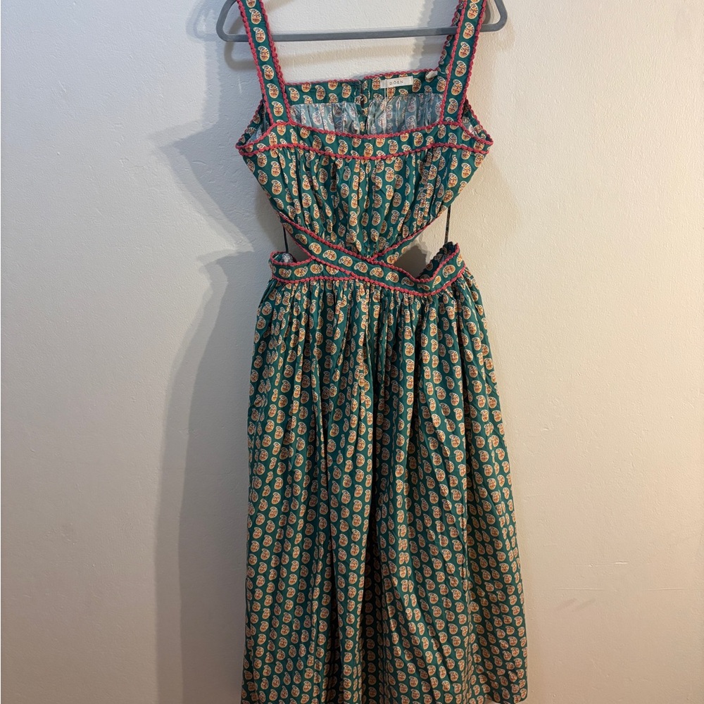 Dôen RARE Tasha Dress in Sunrise Paisley Print Size L - Picture 2 of 3